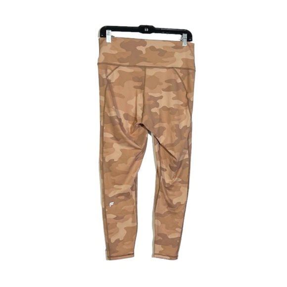Fabletics POWERHOLD Camouflage Leggings Brown Size Large High Waisted Workout - Picture 2 of 7